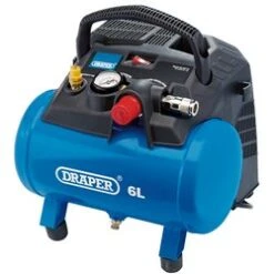 Draper DA6/180 6L Oil Free Air Compressor, 1.2KW