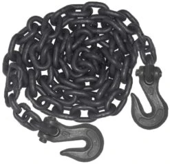 Tools House™ 10mm Heavy Duty Towing Chain 2.4 Ton Working Load Limit - Black (4 Metres)