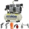 Hyundai HY5508 8 Litre Oil Free Direct Drive Air Compressor +5 Pcs Accessories Kit