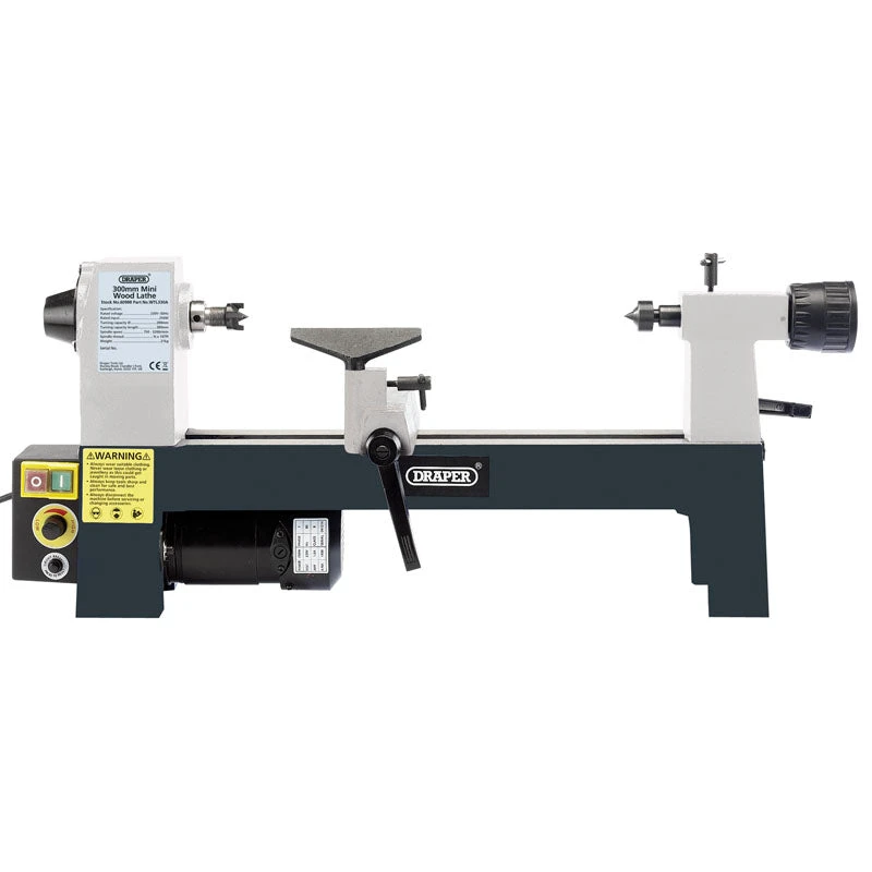 Draper WTL330A Variable Speed Mini Wood Lathe, 250W 1 Draper WTL330A Variable Speed Mini Wood Lathe, 250W
