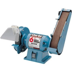 Clarke CBG6SB 6" / 150mm Bench Grinder With Sanding Belt (240W)