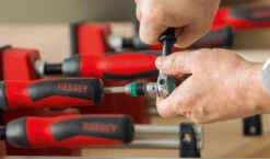 Bessey Body REVO Parallel Clamp 300mm, 600mm, 800mm And 100mm -Master Tools Shop KRE work man wood detail handle with hexagon c75