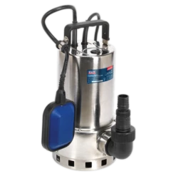 Sealey WPS225A Submersible Stainless Water Pump Automatic Dirty Water 225L/min 230V