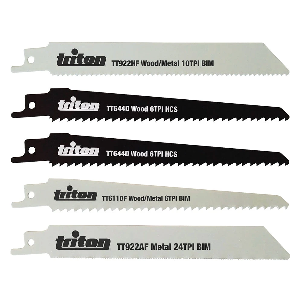Triton 150mm Recip Saw Blade Set 5pce 1 Triton 150mm Recip Saw Blade Set 5pce