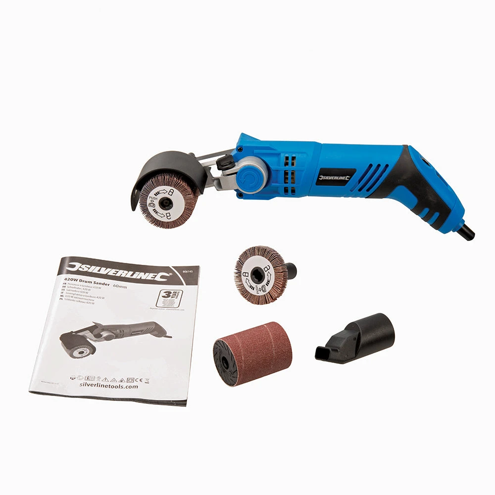 Silverline 806145 420W Drum Sander 60mm 420W UK 3 Silverline 806145 420W Drum Sander 60mm 420W UK - Image 3
