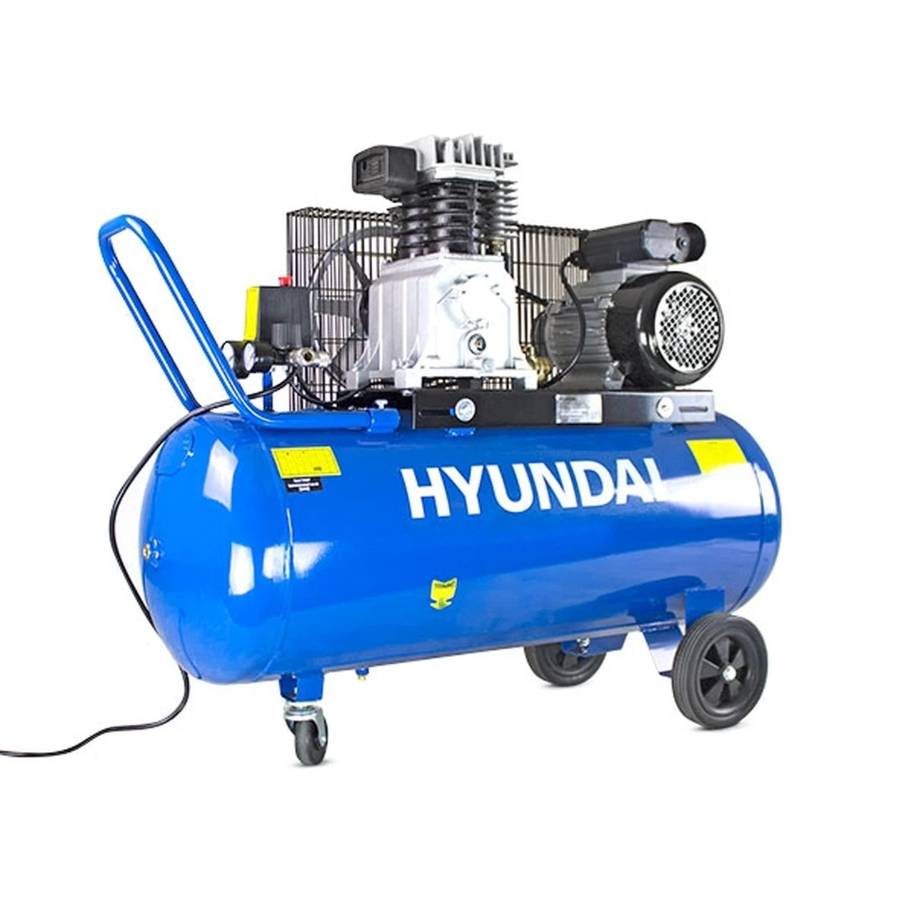 Hyundai HY3100P 100 Litre Belt Drive Air Compressor, 14CFM/145psi, Twin Cylinder - 3hp 1 Hyundai HY3100P 100 Litre Belt Drive Air Compressor, 14CFM/145psi, Twin Cylinder - 3hp