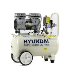 Hyundai HY7524 24L Oil Free Direct Drive Air Compressor, 5.2CFM/100psi, Silenced, 1hp