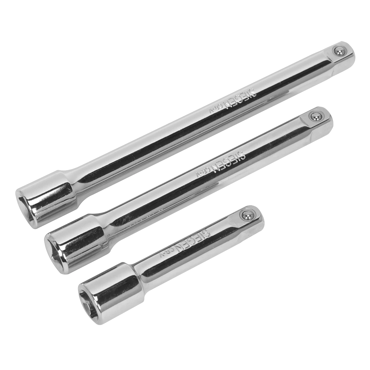 Siegen S0719 3pc 3/8"Sq Drive Extension Bar Set 1 Siegen S0719 3pc 3/8"Sq Drive Extension Bar Set