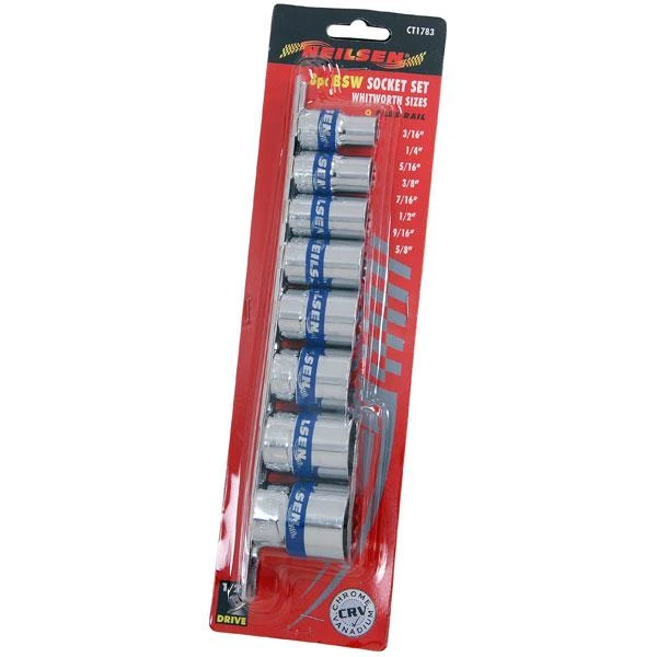Neilsen CT1783 8 Pcs Sockets Whitworth 3 Neilsen CT1783 8 Pcs Sockets Whitworth - Image 3