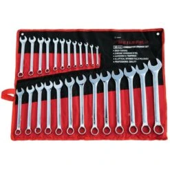 Neilsen CT0441 Spanner Set-25 Piece 6-32mm Full Polish Finish, Silver