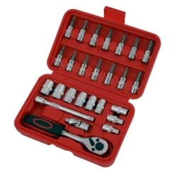 Neilsen CT2796 Socket And Bit Set - 26pc 1/4 Dr 28