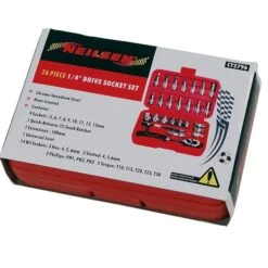 Neilsen CT2796 Socket And Bit Set - 26pc 1/4 Dr 28 -Master Tools Shop th41519062297CT2796 pack