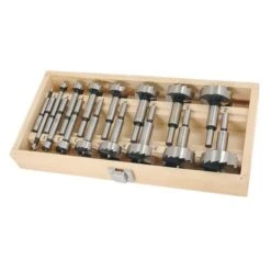 Neilsen CT0290 16 Piece Forstner Drill Bit Set In Wooden Case